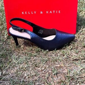 Kelly & Katie Midnight Blue Slingback Heels
With a 2 3/4 heel